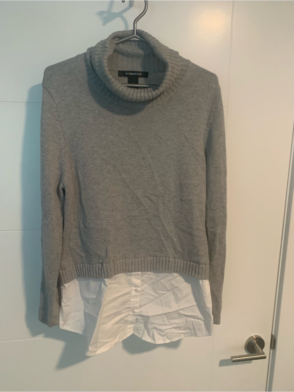 4/$20 Gray Turtleneck Layered Sweater Paula